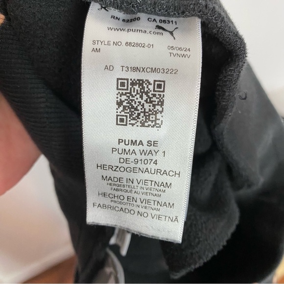 Puma Sweatpants Mens Size Large Upcycled Floral Joggers Sweats Leisure Pants - Picture 11 of 16